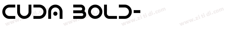 CUDA Bold字体转换